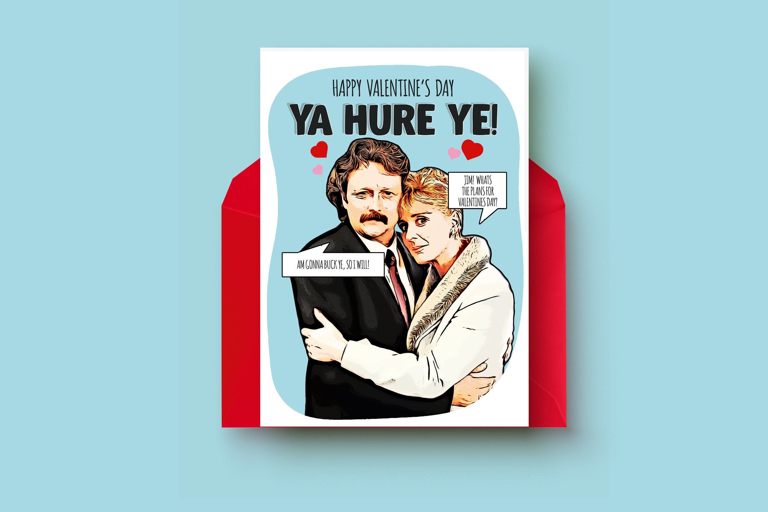 Jim McDonald Valentine’s Day card Cornation street Valentine’s Day
