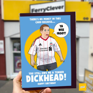 Owe me a Tenner Birthday Card - Darnell Birthday Card -  Irish Birthday Card | Belfast birthday card