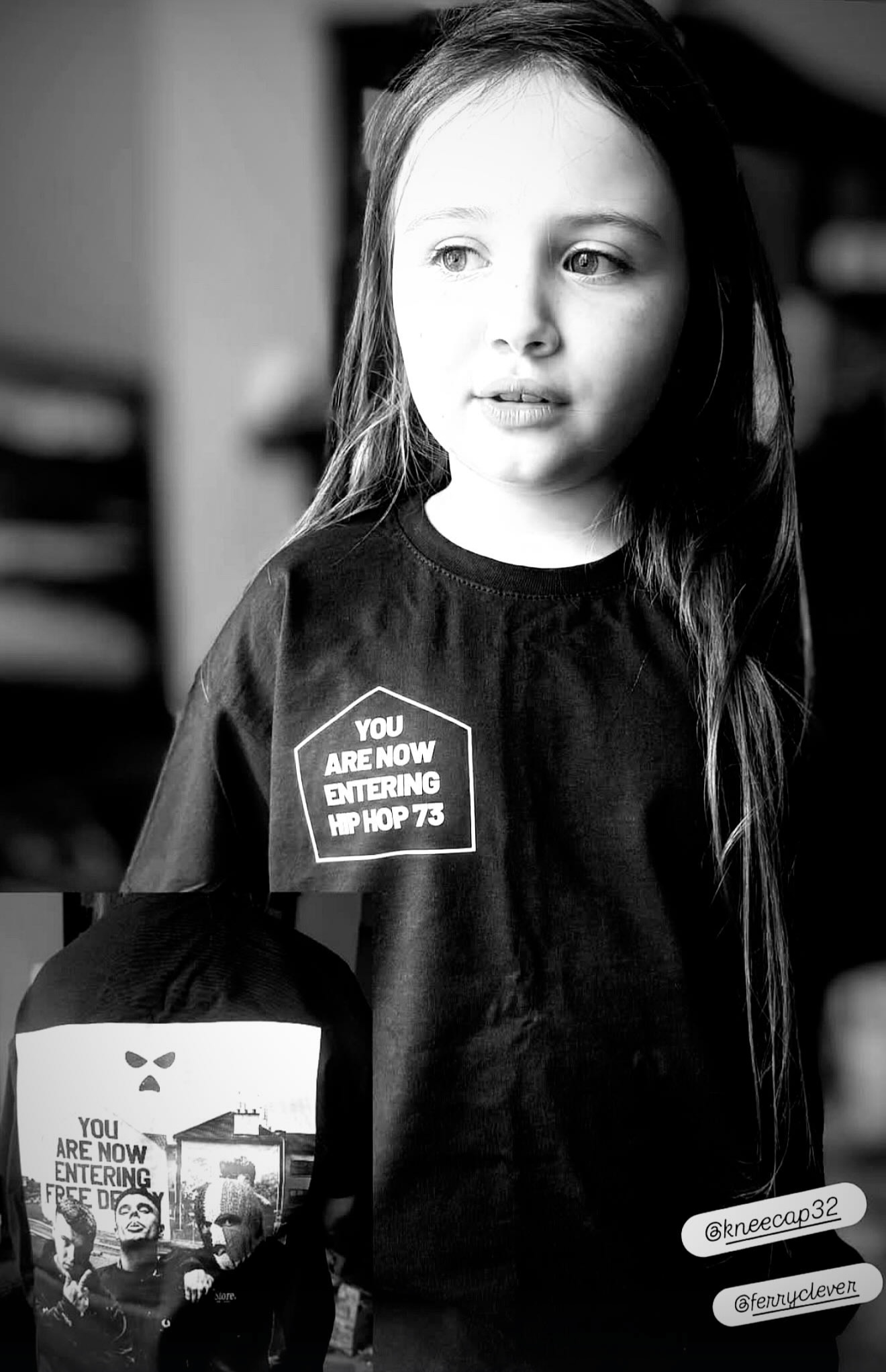 KIDS Kneecap T-Shirt | Free Derry Hip Hop Kids | Kids Kneecap T Shirt | Hip Hop 73 Collection