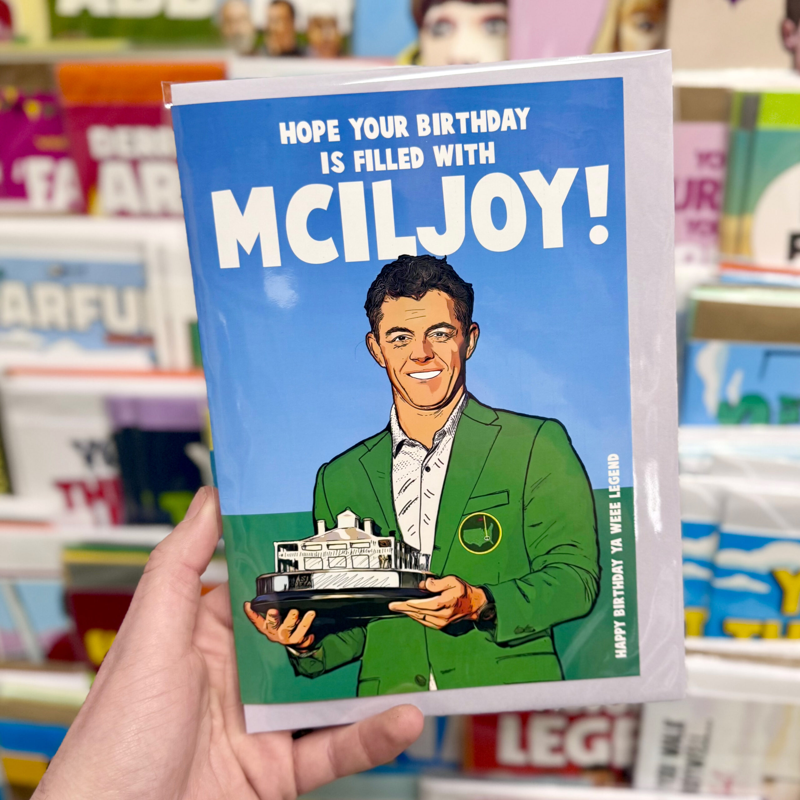 Rory McIlroy Masters 2026 Birthday card | Funny Golf Birthday Card | Masters 2026 Birthday Card