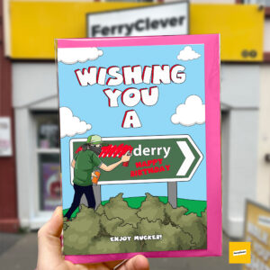 Derry Birthday card | Derry road sign Birthday Card | Londonderry Birthday Card