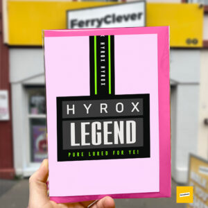 Hyrox Legend Card | Fitness Card | Irish Hyrox Card | Derry Cards | Good Luck Hyrox card