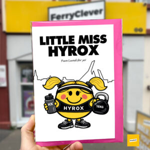 Little Miss Hyrox Card | Fitness Card | Irish Hyrox Card | Derry Cards | Good Luck Hyrox card