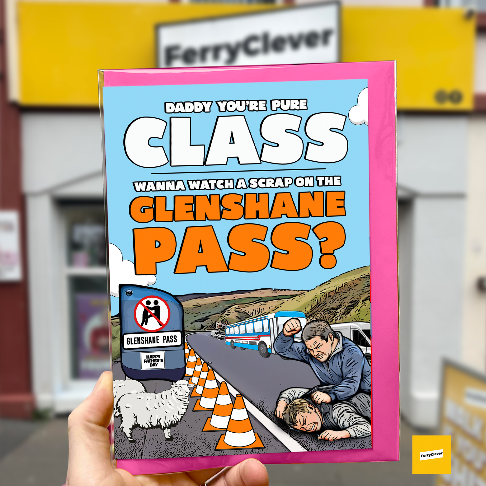 Glenshane Pass Father's Day Card | Glenshane fight Father's Day Card | Derry Father's Day Card